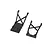 Traxxas Front and Rear Skid Plates - Black 3623-BLK