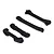 Losi Front & Rear Pin Mount Cover Set LOSB2079