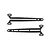 Two black G10 composite top deck braces for an RC car, shown against a white background.