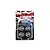 DDA Collectables 1/24 scale 5-spoke low profile chrome wheel set in blister packaging with a Union Jack background.