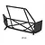 A black plastic right-side roll cage component for the Losi 5IVE-T RC truck, shown against a white background with two small metal mounting spacers.