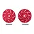 GPM Aluminium 17mm Brake Disc Wheel Hex +2mm Adapters 2Pcs with Pins - Red TXMS010D+2MM-R