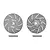 GPM Aluminium 17mm Brake Disc Wheel Hex +2mm Adapters 2Pcs with Pins - Grey Silver TXMS010D+2MM-GS