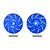 GPM Aluminium 17mm Brake Disc Wheel Hex +2mm Adapters 2Pcs with Pins - Blue TXMS010D+2MM-B