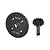 GPM Hardened Steel Maxx 4S Straight Cut Front Differential Gear Set TXMS1200FS-BK