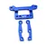 Yeah Racing Aluminium Front and Rear Body Mount Set - Dark Blue TASR-007DB