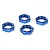 Losi Blue Aluminium 18mm Serrated Wheel Nuts 4Pcs LOSB3227