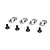 Losi Engine Mount Inserts & Screws (18.5/58) 4pcs LOSB5803