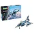 Revell 1/48 scale Dassault Mirage 2000C plastic model kit box and a fully assembled, painted model aircraft on a white background.