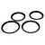 Losi Black Beadlock Set for 2 Wheels LOSB7028