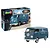 Revell 1/16 scale VW T1 Panel Van model kit box and a fully assembled blue model van on a white background.