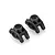 Two black plastic rear hub carriers for Xinlehong RC vehicles, shown from a high-angle perspective on a white background.
