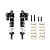 GPM Black Aluminium 125mm Front/Rear Adjustable Piggyback Shocks 2Pcs TXMS125F/R/L-BK-S