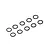 RC Maker 3.6x0.6mm Wheel Hex O-Rings 10Pcs 8016