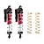 GPM Aluminium 187mm Rear Piggyback Shocks 2Pcs - Red MAKX187R/LA-R-S