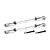 Two silver GPM Racing adjustable upper arm tie rods with mounting hardware on a white background.