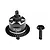 GPM Steel & Aluminium Front Complete Differential Set - Black SLA1337F-BK
