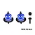 GPM Steel & Aluminium Front & Rear Complete Differential Set - Blue SLA1337FR-B