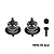 GPM Steel & Aluminium Front & Rear Complete Differential Set - Black SLA1337FR-BK