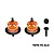 GPM Steel & Aluminium Front & Rear Complete Differential Set - Orange SLA1337FR-OR