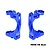 GPM Aluminium Front Hub Carriers (C-Hubs) 2Pcs - Blue TJ019-B
