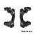 GPM Aluminium Front Hub Carriers (C-Hubs) 2Pcs - Black TJ019-BK