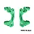 GPM Aluminium Front Hub Carriers (C-Hubs) 2Pcs - Green TJ019-G