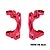 GPM Aluminium Front Hub Carriers (C-Hubs) 2Pcs - Red TJ019-R