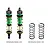 GPM Aluminium 104mm Rear Adjustable Shocks 2Pcs - Green TJ104R-G-GD