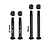 GPM Steel Front & Rear Suspension Pin Set - Black TJ1922PIN-BK