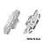 GPM Aluminium Front Brake Calipers 2Pcs - Silver TPS006-S