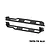 A pair of black GPM Racing aluminium chassis nerf bars for RC vehicles, shown against a white background.