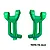 GPM Aluminium Front Hub Carriers (C-Hubs) 2Pcs - Green TPS019-G