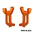 GPM Aluminium Front Hub Carriers (C-Hubs) 2Pcs - Orange TPS019-OR