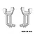 GPM Aluminium Front Hub Carriers (C-Hubs) 2Pcs - Silver TPS019-S
