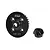 GPM Racing black steel spiral differential gear set featuring a 37T ring gear and 13T pinion gear.