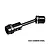A black GPM Racing steel centre front driveshaft for RC vehicles, shown against a plain white background.
