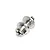 A silver metal collet propeller shaft adaptor for RC planes, showing the collet nut, shaft, and washer assembly.