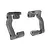 Traxxas Aluminium Steering Hub Carriers (C-Hubs) 2Pcs -Grey 10733-GRAY