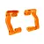 Traxxas Aluminium Steering Hub Carriers (C-Hubs) 2Pcs - Orange 10733-ORNG