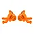 Traxxas Aluminium Steering Hubs 2Pcs - Orange 10734-ORNG