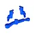 Traxxas Aluminium Steering Bell Crank/Drag Link Assembly - Blue 10743-BLUE