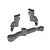 Traxxas Aluminium Steering Bell Crank/Drag Link Assembly - Grey 10743-GRAY