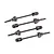Traxxas Steel CVD Driveshafts 4Pcs 10789X