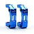 Two blue anodized aluminium C-hub carriers for RC cars by Yeah Racing, featuring the YR logo laser-etched on the side.