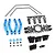 Yeah Racing Aluminium Sway Bar Set with Mounts - Blue TATT-084BU