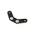 A V-shaped carbon fibre suspension pin brace for an RC car, featuring four mounting holes with countersunk edges.