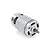A silver 775-sized brushed DC electric motor for RC vehicles, shown from a front-quarter angle against a white background.