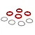 Losi Shock Adjuster Nuts w/ O-Rings 4Pcs LOS253009