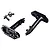 RC Maker Aluminium X-Lite Horizontal Rear Body Mounts 2Pcs - Black IN8-40001